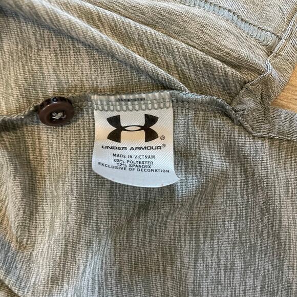 Under Armour OSU Polo Shirt Men’s Medium Gray Loose Fit HeatGear Oklahoma State - Picture 6 of 8